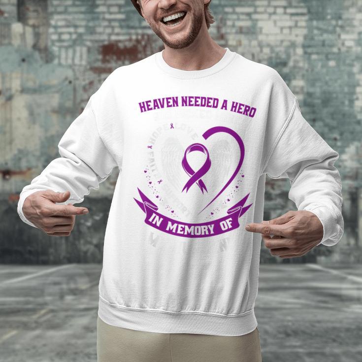 Purple Epilepsy Awareness Day Month In Memory Of Husband Unisex Sweatshirt