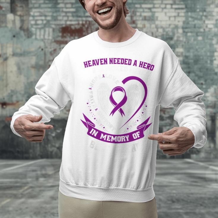 Purple In Memory Of Best Friend Pancreatic Cancer Awareness Unisex Sweatshirt