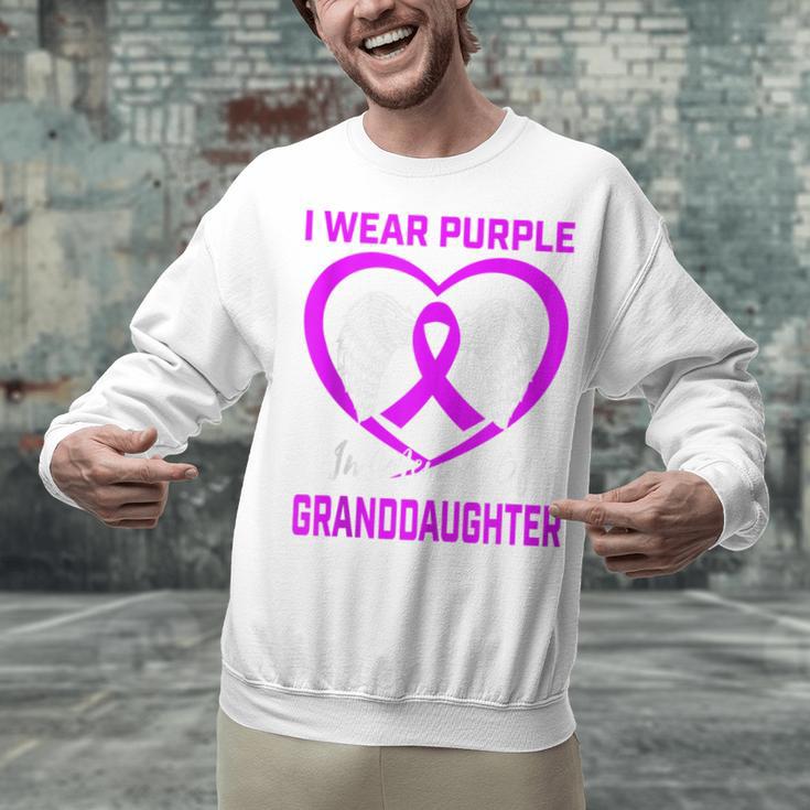 Purple In Memory Of Granddaughter Epilepsy Memorial Graphic Unisex Sweatshirt Purple In Memory Of Granddaughter Epilepsy Memorial Graphic Unisex Sweatshirt