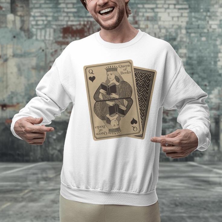 Queen Of Books Playing Card Aesthetic For Book Lovers Premium Tri-Blend Unisex Sweatshirt Queen Of Books Playing Card Aesthetic For Book Lovers Premium Tri-Blend Unisex Sweatshirt