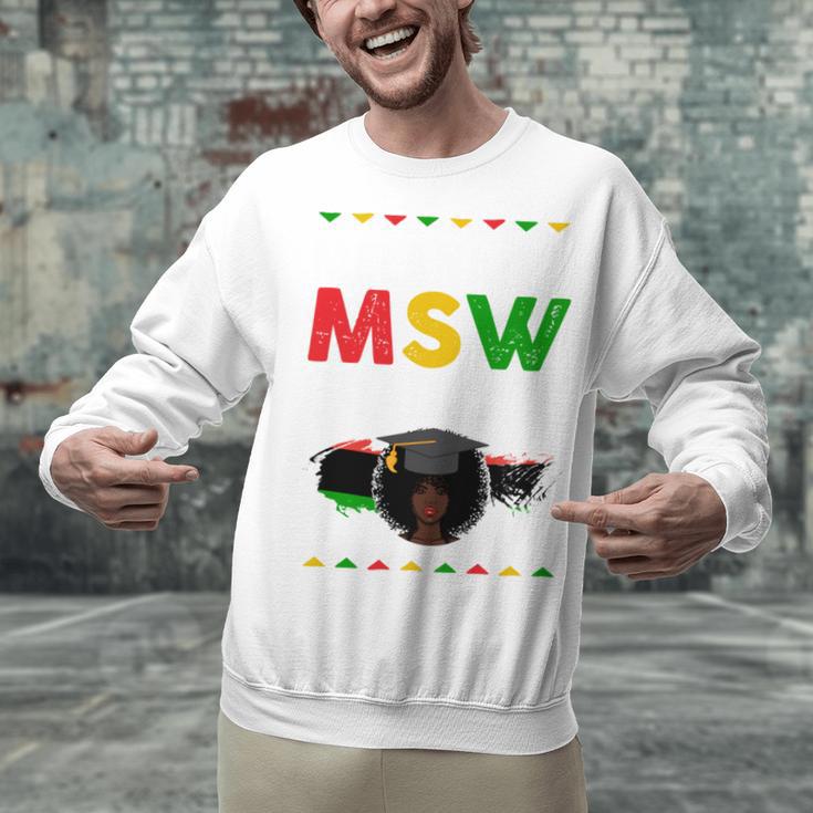 Queen MSW Social Work Grads Masters Graduation Unisex Sweatshirt
