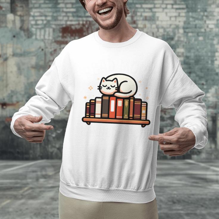 Read More Banned Books Reader Cat Lover Librarian Freedom Unisex Sweatshirt