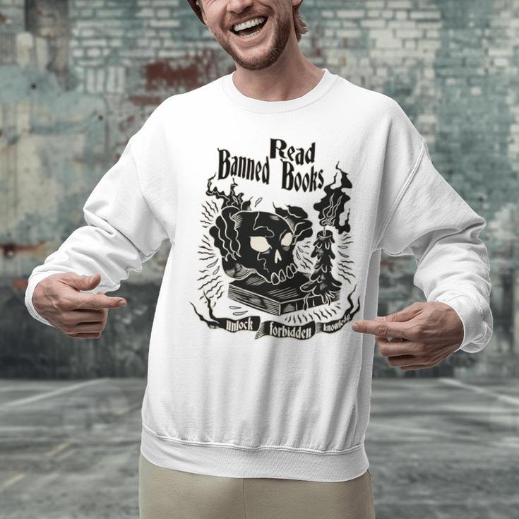 Read Banned Books Unlock Forbidden Knowledge Unisex Sweatshirt Read Banned Books Unlock Forbidden Knowledge Unisex Sweatshirt