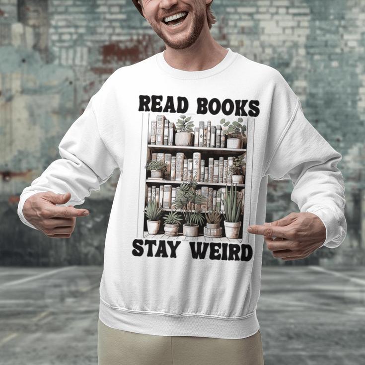 Read Books Stay Weird Book Lover Joke Introvert Reading Premium Unisex Sweatshirt Read Books Stay Weird Book Lover Joke Introvert Reading Premium Unisex Sweatshirt