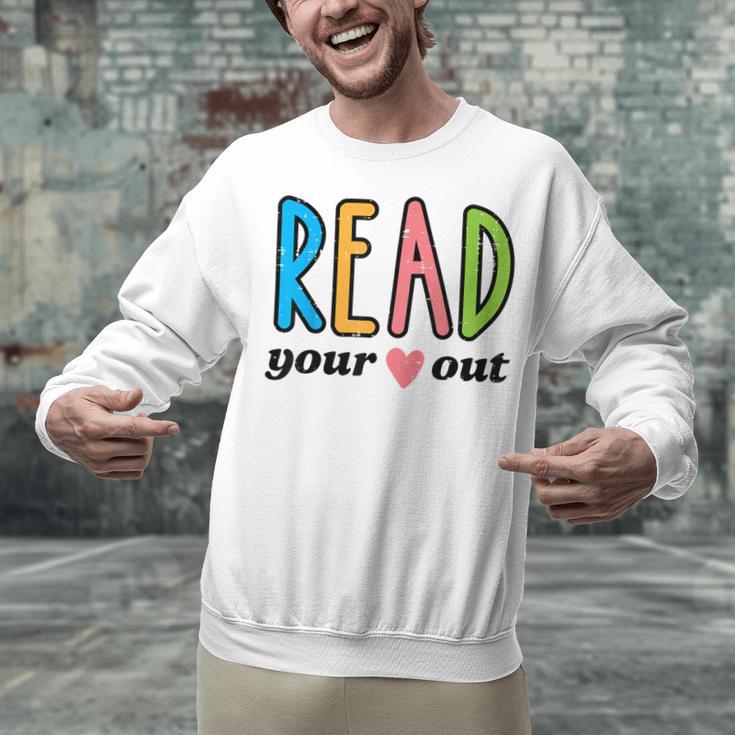 Read Your Heart Read Reading Librarian Book Across America Unisex Sweatshirt