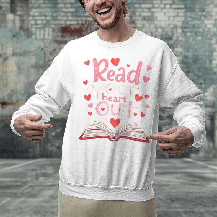 Read Your Heart Out Teacher Valentines Day Reading Book Love Premium Tri-Blend Unisex Sweatshirt Read Your Heart Out Teacher Valentines Day Reading Book Love Premium Tri-Blend Unisex Sweatshirt