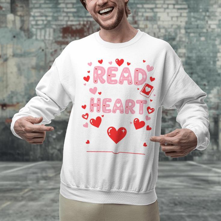 Read Your Heart Out Valentine Reading Book Lover Teacher Premium Tri-Blend Unisex Sweatshirt