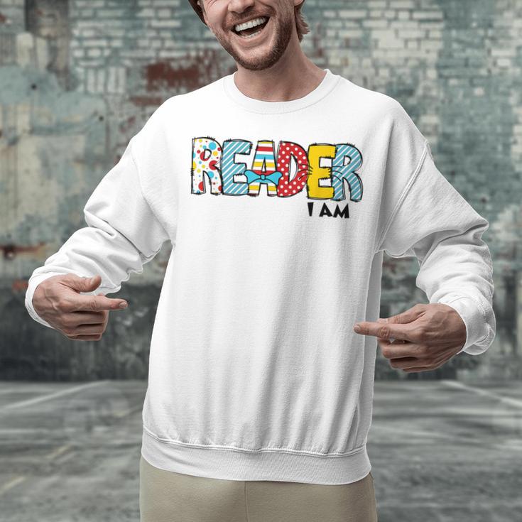 Reader I Am Bookworm Librarian I Heart Read Book Lover Unisex Sweatshirt