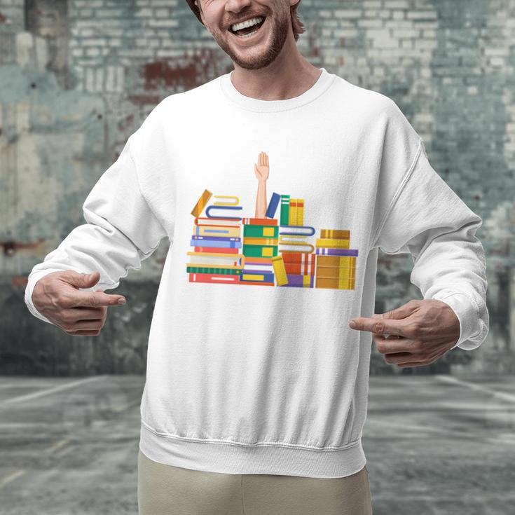 Reading Books Librarian Reader Nerd I'm Ok Teacher Unisex Sweatshirt