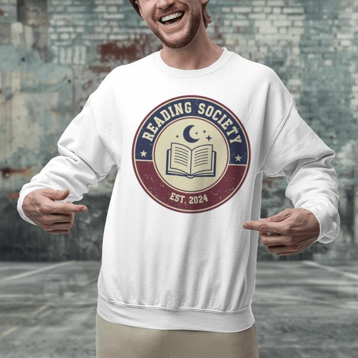 Reading Society Est 2024 Vintage Book Club Unisex Sweatshirt