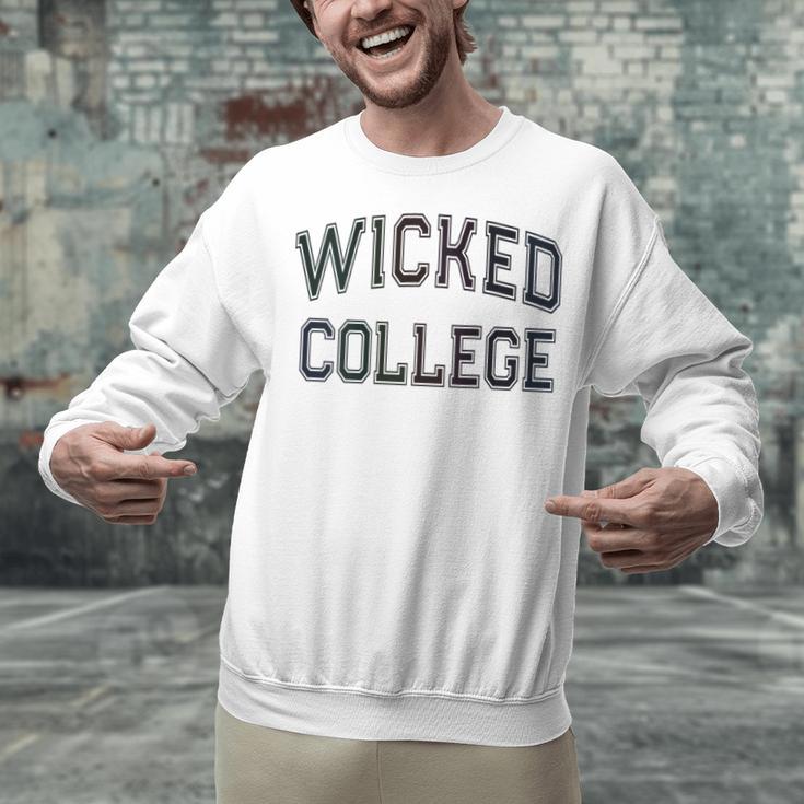 Retro Anti Social WICKED COLLEGE Introvert Stay Away From Me Unisex Sweatshirt
