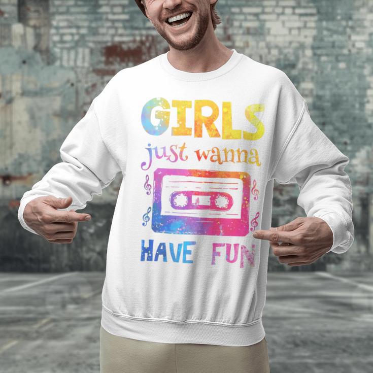 Retro Girls Just Wanna Have Fun Nostalgia 1980s 80's Premium Tri-Blend Unisex Sweatshirt Retro Girls Just Wanna Have Fun Nostalgia 1980s 80's Premium Tri-Blend Unisex Sweatshirt