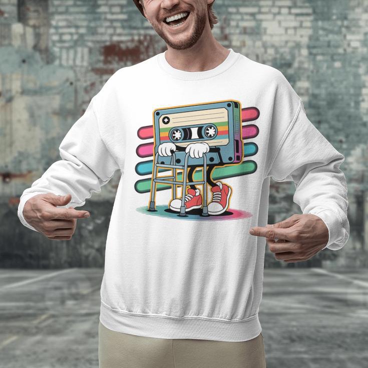 Retro Old Cassette Tape Cartoon With Walker Nostalgia Premium Tri-Blend Unisex Sweatshirt Retro Old Cassette Tape Cartoon With Walker Nostalgia Premium Tri-Blend Unisex Sweatshirt