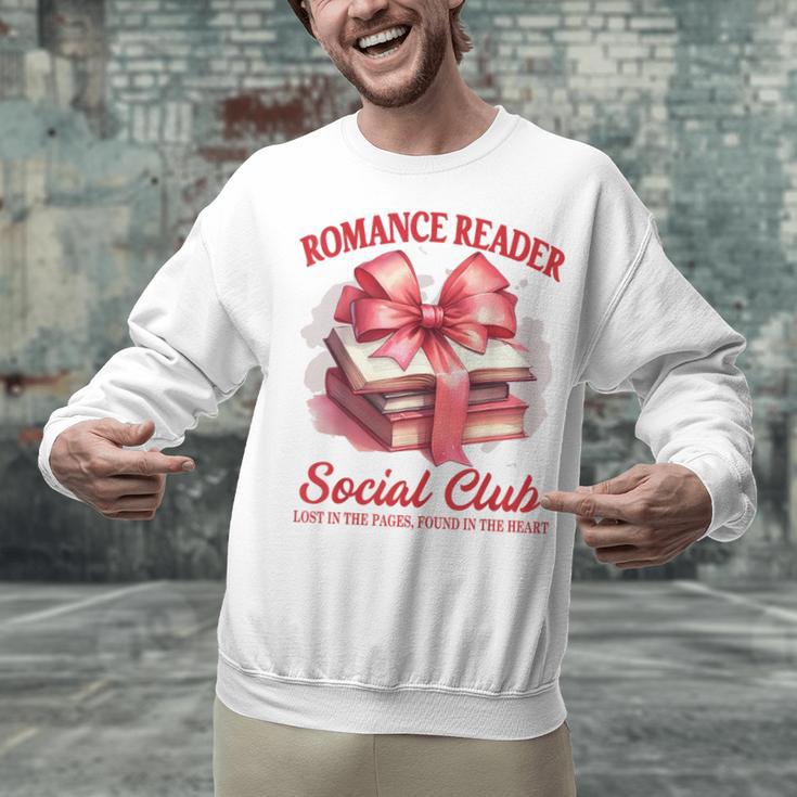 Romance Book Reading Bookish Romance Reader Social Club Unisex Sweatshirt