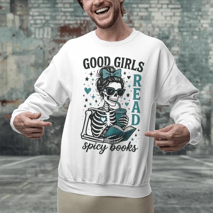Romance Reader Good Girls Read Spicy Books Halloween Costume Unisex Sweatshirt