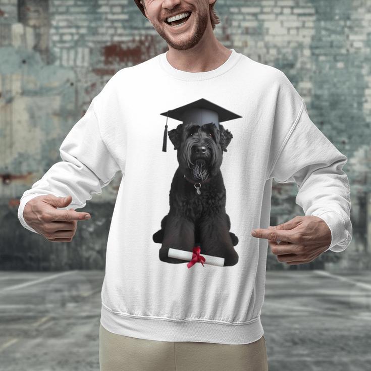 Russian Terrier Dog Graduation Cap Graduate Owner Grad Unisex Sweatshirt