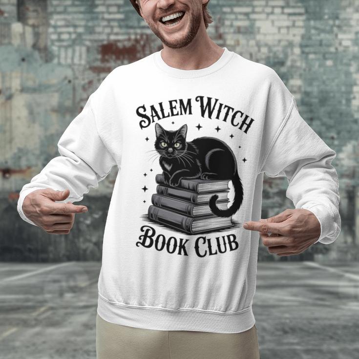 Salem Witch Book Club Bookish Halloween Cat Women Unisex Sweatshirt