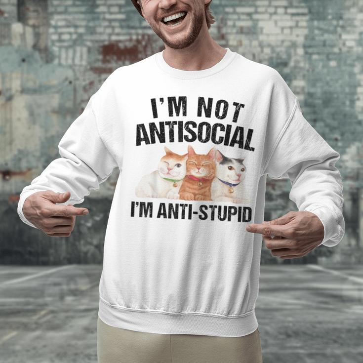 Sarcasm Cat Sarcastic Introvert Antisocial Cat Lover Unisex Sweatshirt Sarcasm Cat Sarcastic Introvert Antisocial Cat Lover Unisex Sweatshirt