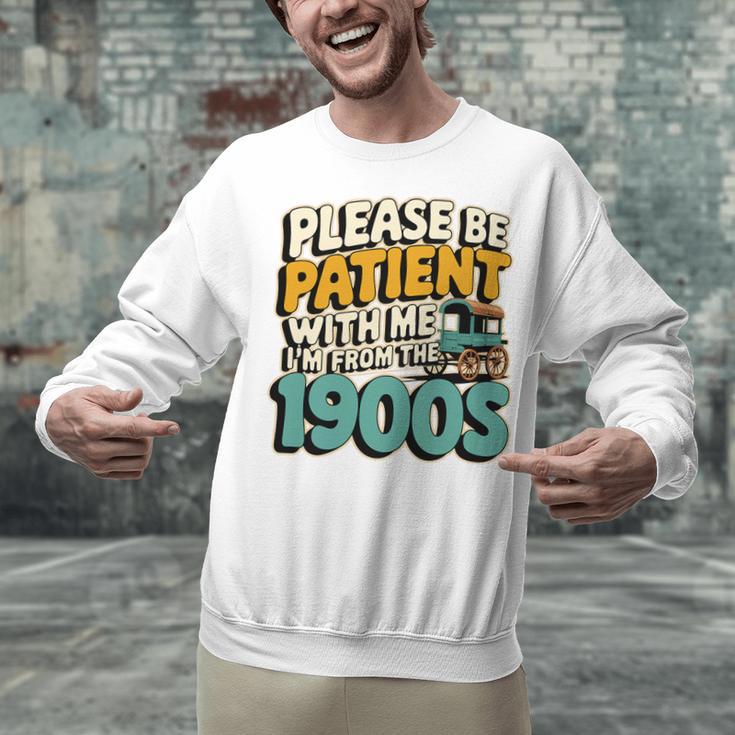 Saying Please Be Patient With Me I'm From The 1900s Premium Tri-Blend Unisex Sweatshirt