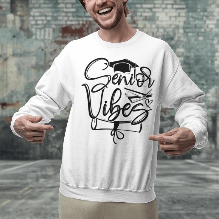 That Says Senior Vibes Graduation Diploma School Spirit Unisex Sweatshirt