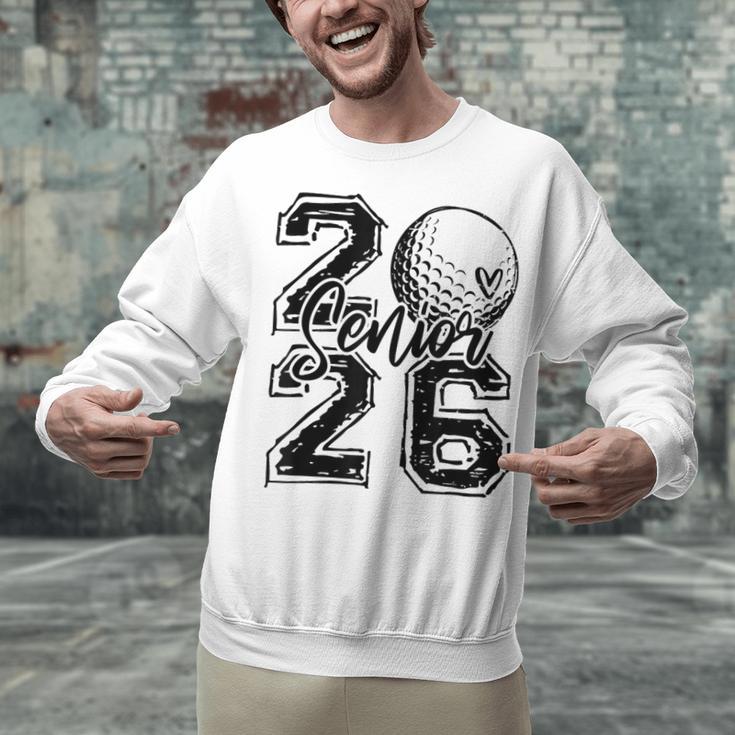 Senior 2026 Golf Player Heart Graduation Girls Teens Unisex Sweatshirt