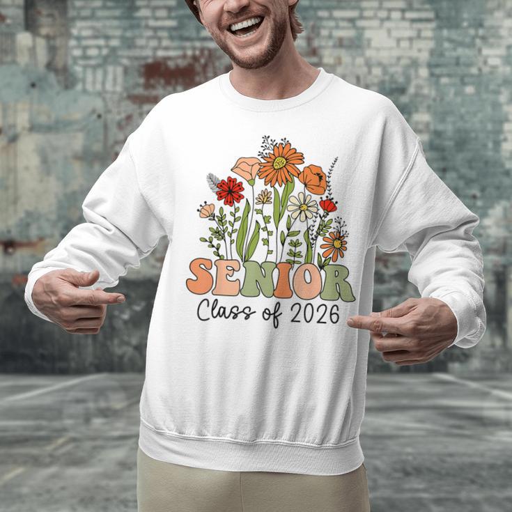 Senior 2026 Graduate Class Of 2026 Wildflowers Graduation Unisex Sweatshirt