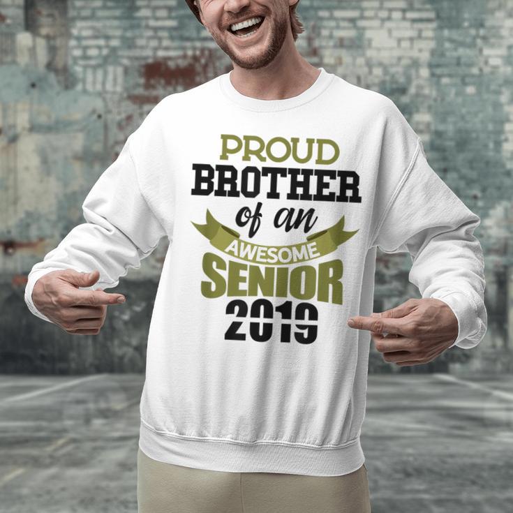 Senior Class Of 2019 Tshirt Graduation Awesome Brother Unisex Sweatshirt