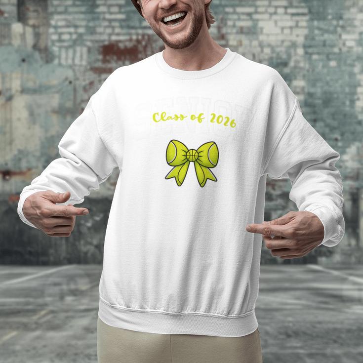 Senior Class Of 2026 Tennis Coquette Bow Graduation Premium Unisex Sweatshirt