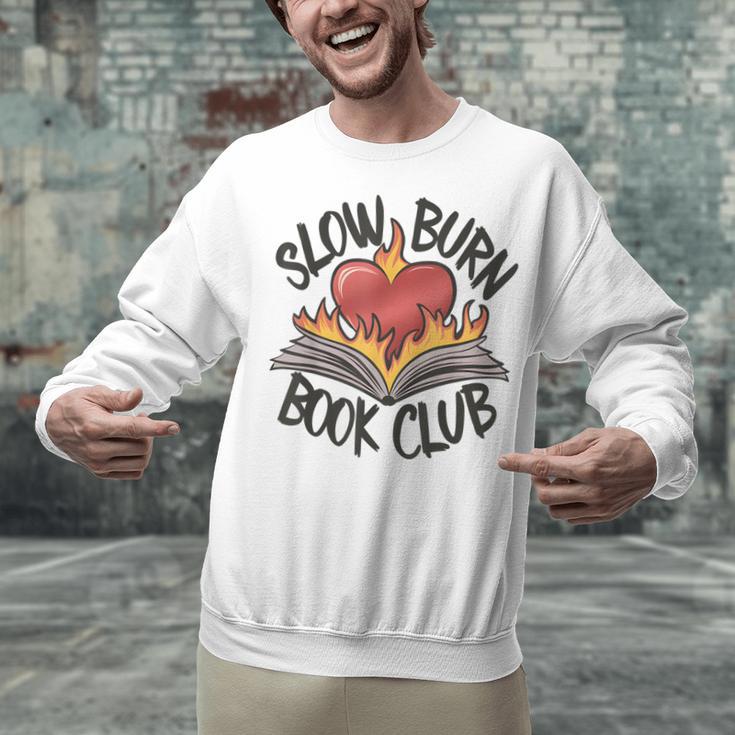 Slow Burn Book Club Romantasy Trope Smut Dark Romance Reader Unisex Sweatshirt