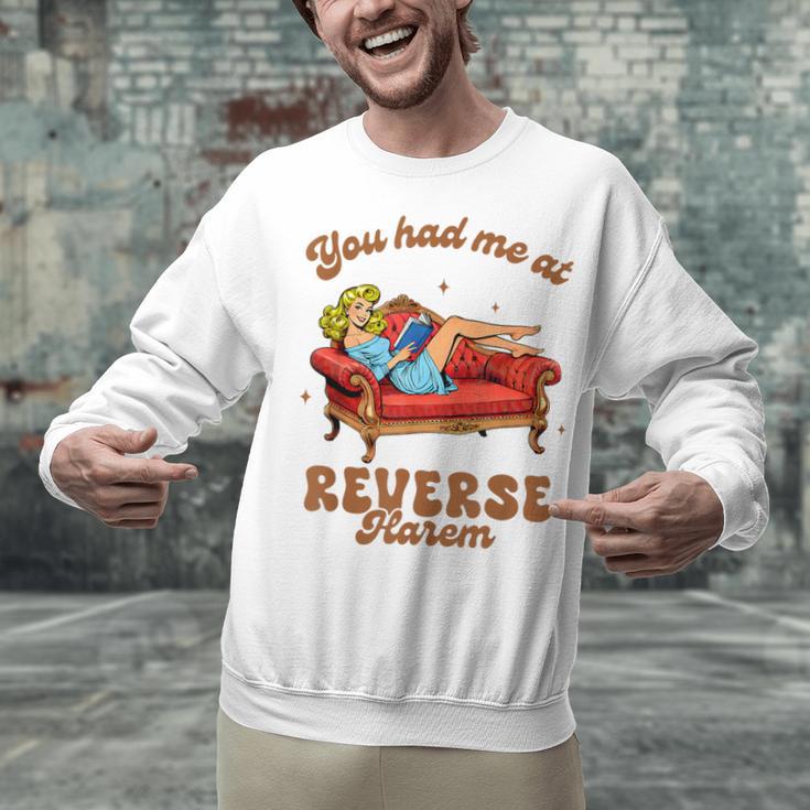 Smut Reader You Had Me At Reverse Harem Spicy Grey Book Unisex Sweatshirt