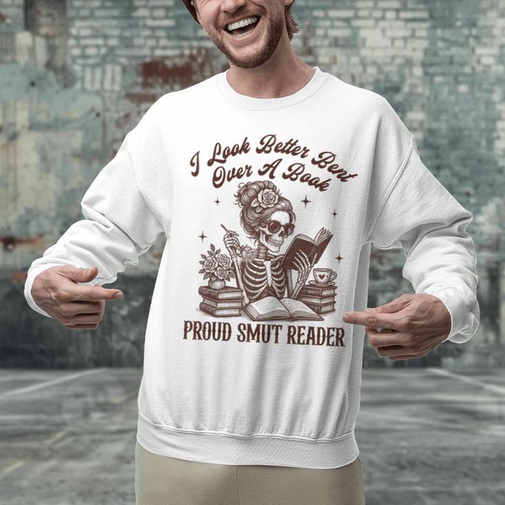 Smut Reader Spicy Romance Look Better Bent That Over A Book Unisex Sweatshirt Smut Reader Spicy Romance Look Better Bent That Over A Book Unisex Sweatshirt