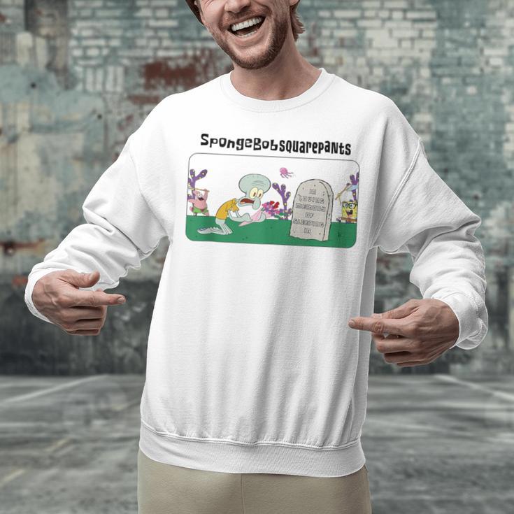 SpongeBob SquarePants In Loving Memory Of Sleeping In Unisex Sweatshirt SpongeBob SquarePants In Loving Memory Of Sleeping In Unisex Sweatshirt