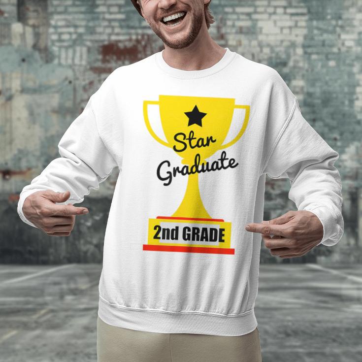Star Graduate Second Grade Graduation Trophy Cup Unisex Sweatshirt