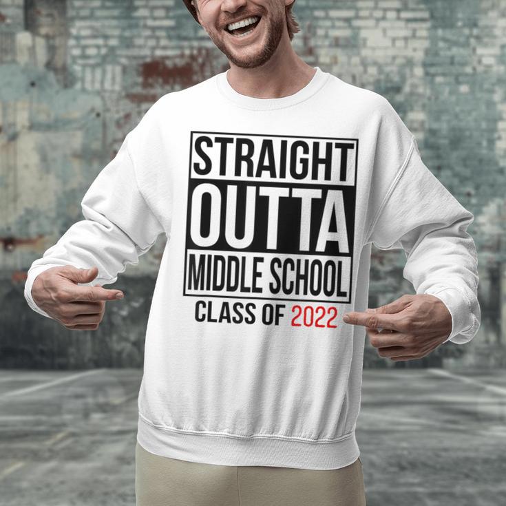 Straight Outta Middle School Graduation Shirt Class Of 2022 Unisex Sweatshirt