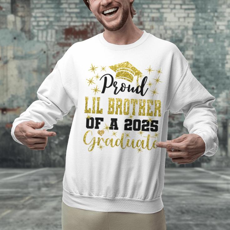 Super Proud Little Brother 2025 Graduate Graduation Family Unisex Sweatshirt