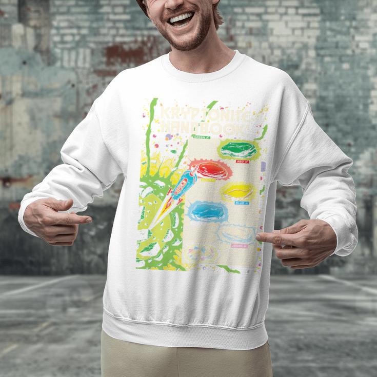 Superman Kryptonite Handbook Premium Tri-Blend Unisex Sweatshirt