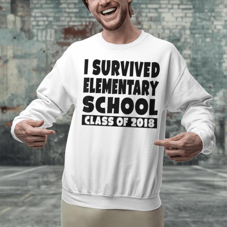 I Survived Elementary School Class Of 2018 Graduation Shirt Unisex Sweatshirt
