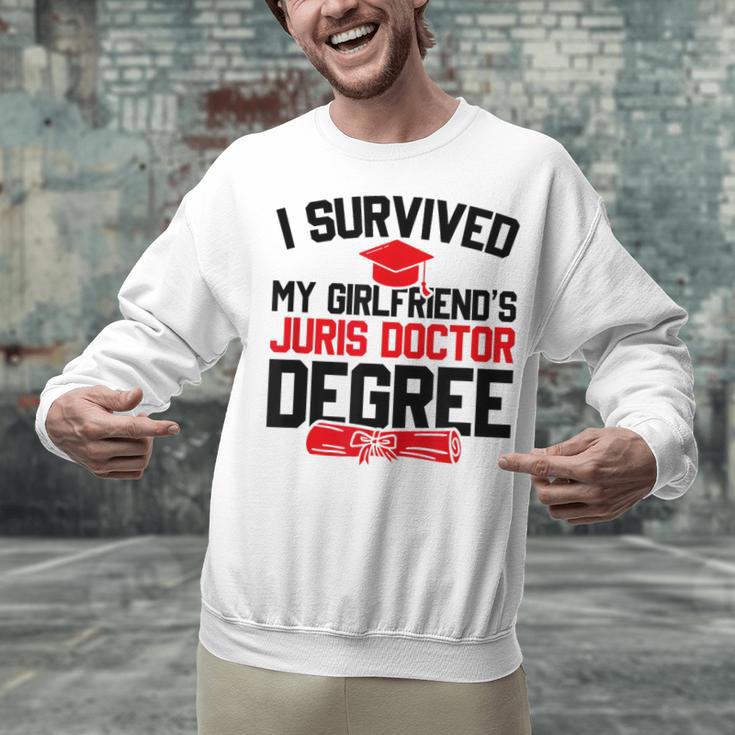 I Survived My Girlfriend's Juris Doctor Degree Graduation Unisex Sweatshirt
