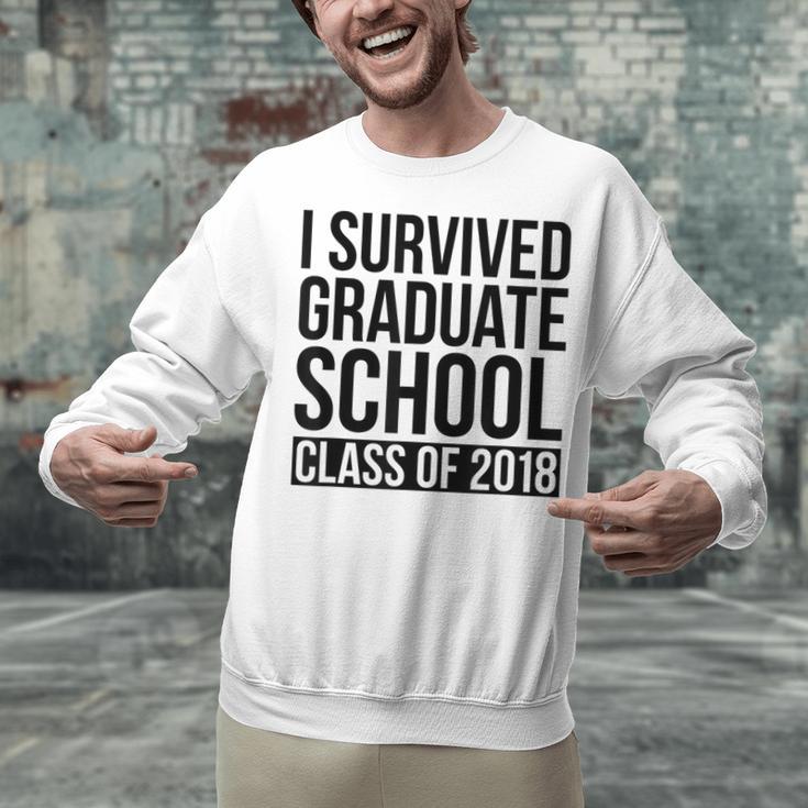 I Survived Graduate School Class Of 2018 Graduation Unisex Sweatshirt