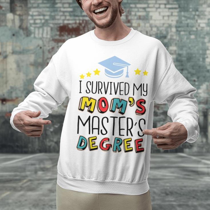 I Survived My Mom's Master's Degree Master Graduation Unisex Sweatshirt