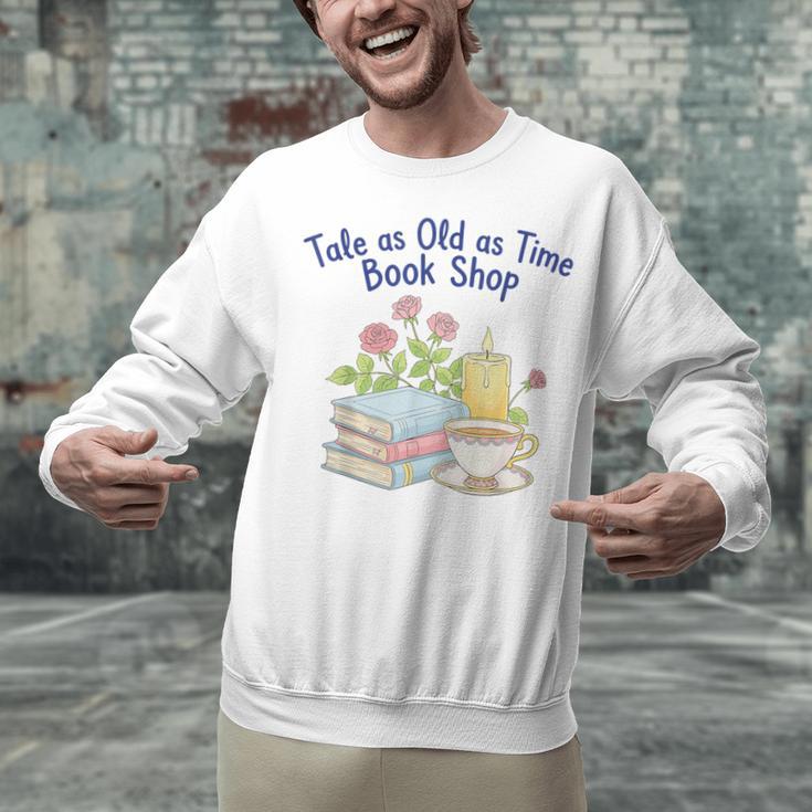 Tale As Old As Time Floral Bookshop Romantic Unisex Sweatshirt