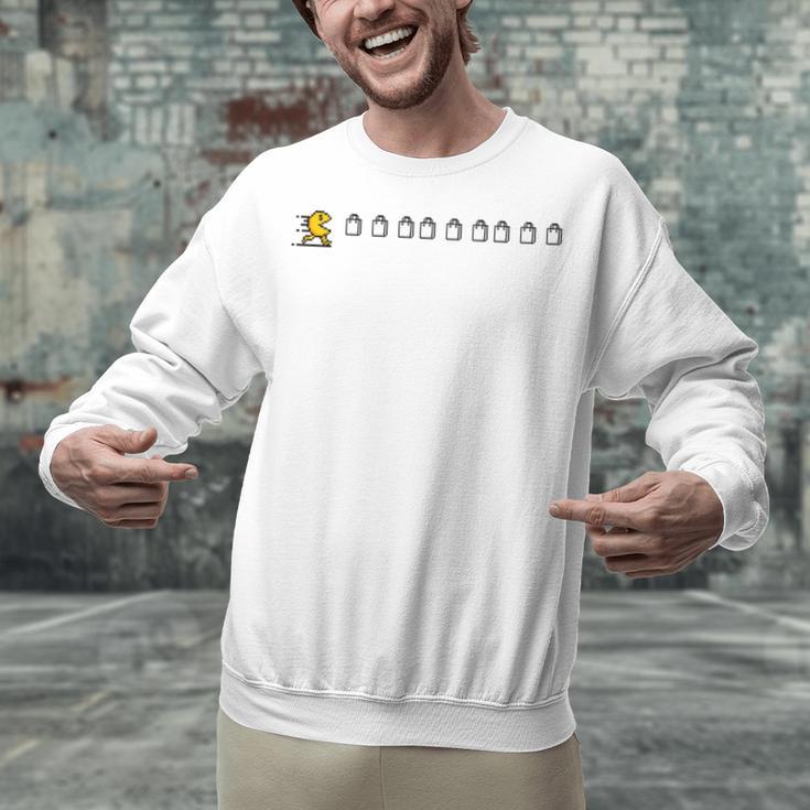 Thanksgiving Fun Nostalgia Pixels Shopping Therapy Unisex Sweatshirt