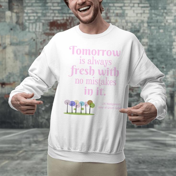Tomorrow Is Fresh Anne Of Green Gables Book Quote Shirt Premium Tri-Blend Unisex Sweatshirt