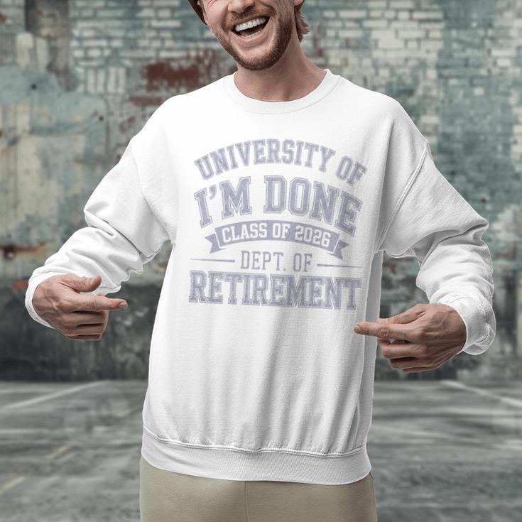 University Of Im Done Retirement Graduation 2026 Premium Tri-Blend Unisex Sweatshirt