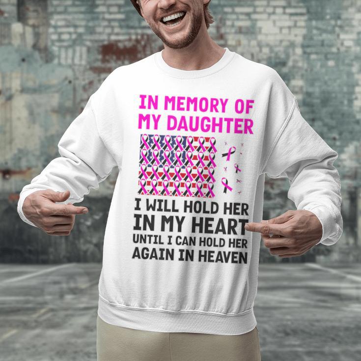 USA Flag With Pink And Black Ribbon In Memory Of My Daughter For Women Men Unisex Sweatshirt USA Flag With Pink And Black Ribbon In Memory Of My Daughter For Women Men Unisex Sweatshirt