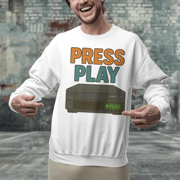 VHS Cassette Retro Analog Nostalgia Theme Premium Unisex Sweatshirt VHS Cassette Retro Analog Nostalgia Theme Premium Unisex Sweatshirt