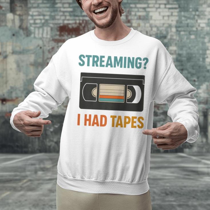 VHS Cassette Tape Retro 80s 90s Nostalgia Premium Unisex Sweatshirt