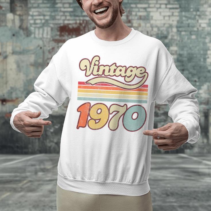 Vintage 1970 Birthday Retro Style 70's Born Nostalgia Outfit Premium Tri-Blend Unisex Sweatshirt Vintage 1970 Birthday Retro Style 70's Born Nostalgia Outfit Premium Tri-Blend Unisex Sweatshirt