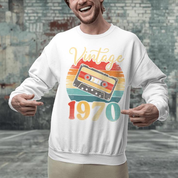 Vintage 1970 Retro Cassette Tape 70s Born Nostalgia Birthday Unisex Sweatshirt Vintage 1970 Retro Cassette Tape 70s Born Nostalgia Birthday Unisex Sweatshirt