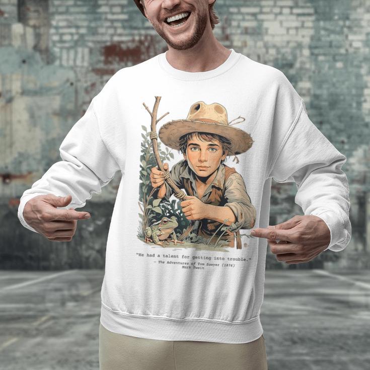 Vintage Children's Books The Adventures Of Tom Sawyer 1876 Unisex Sweatshirt Vintage Children's Books The Adventures Of Tom Sawyer 1876 Unisex Sweatshirt
